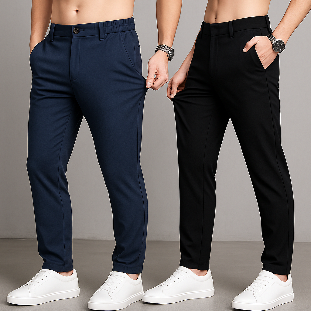Perfect Trousers for 35+Yrs Men (Set of 2)