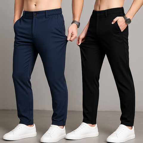 3x Stretchable Pants for Men (Set of 2)