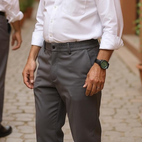 Perfect Pants for 55+Yrs Men (Set of 2)