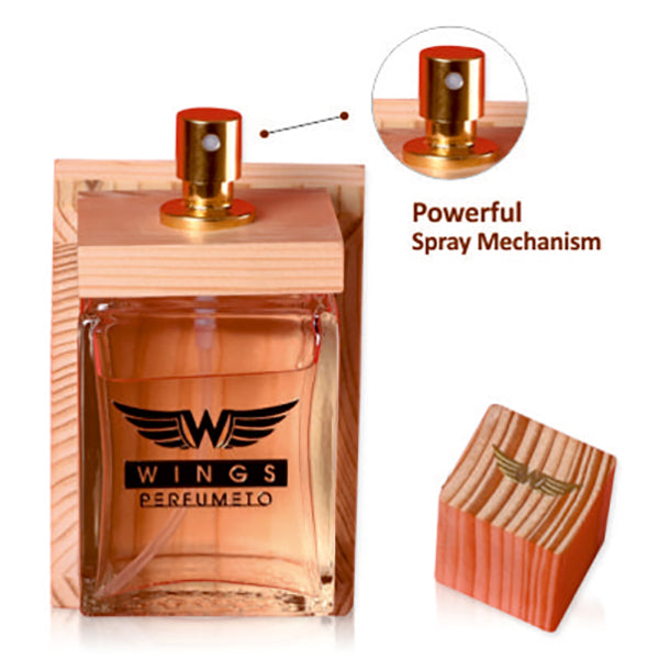 Wooden Carved Box Perfume: Musky Essence with Spicy Verbena Blend EDP Perfume (120ML)