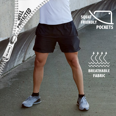 Pack of 3: Men's Shorts (Charcoal Black, Green & Taupe Camel)