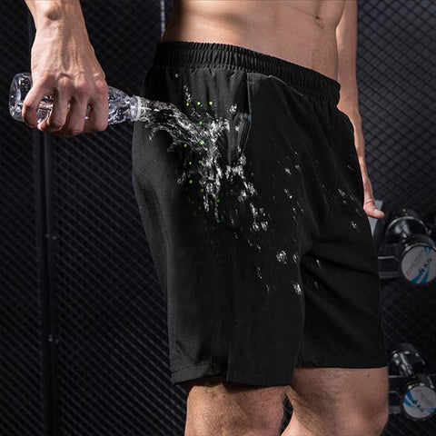 Pack of 3: Men's Shorts (Charcoal Black, Green & Taupe Camel)
