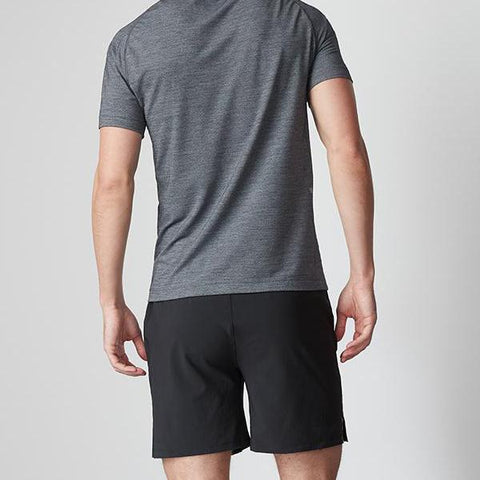 Pack of 2: Men's Active Wear Shorts (Navy Blue & Black)
