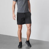 Pack of 2: Men's Active Wear Shorts (Navy Blue & Black)