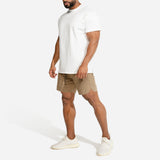 Pack of 3: Men's Shorts (Charcoal Black, Green & Taupe Camel)